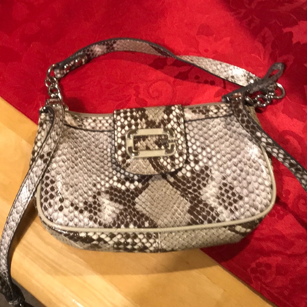 Guess snake skin purse